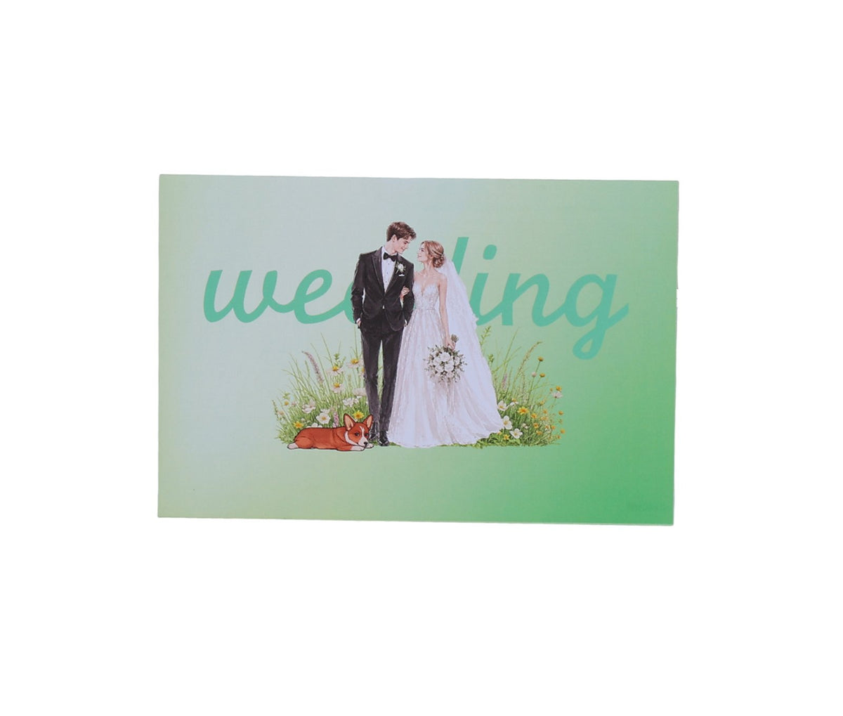 Wedding 90° 3D Pop Up Card