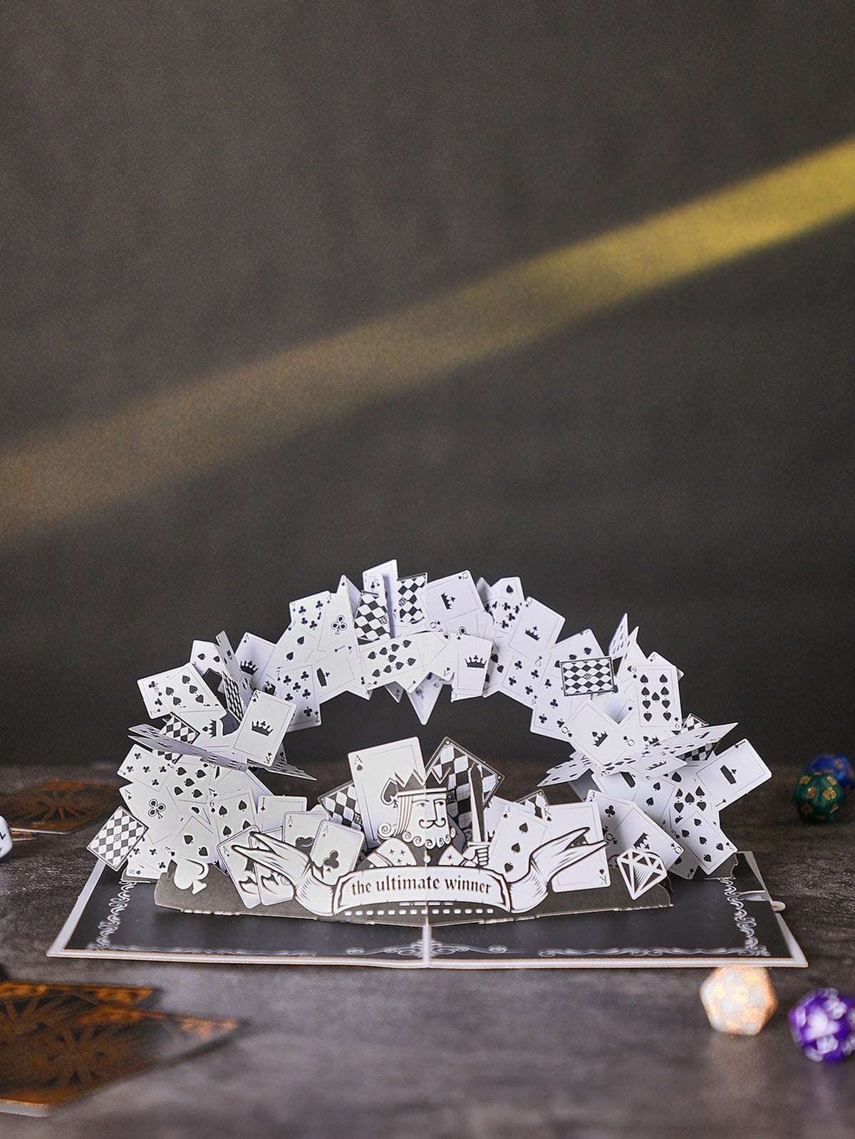 Playing Cards House 3D Pop Up Card