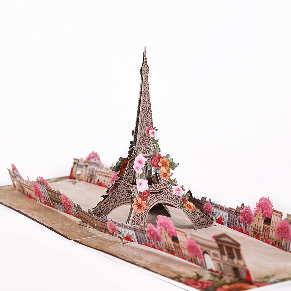 Paris Eiffel Tower 3D Pop Up Card