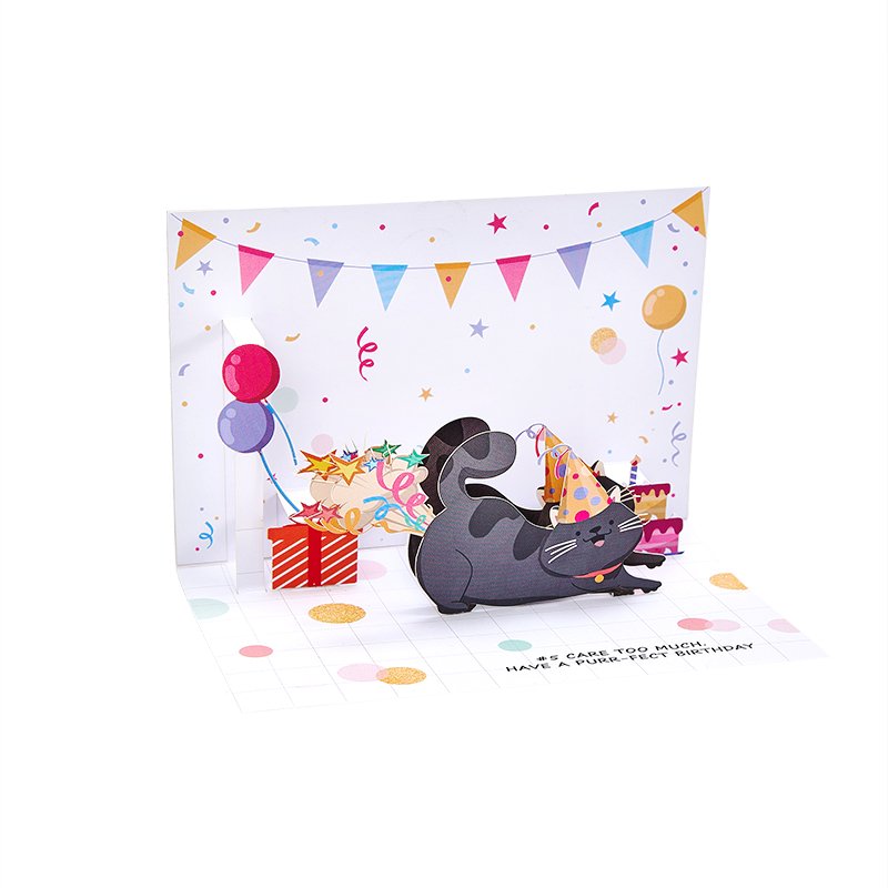 Compliment Cat Greeting Card