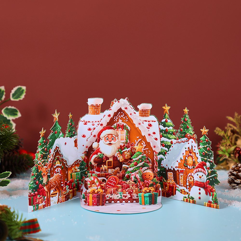 Gingerbread House Message Greeting Card