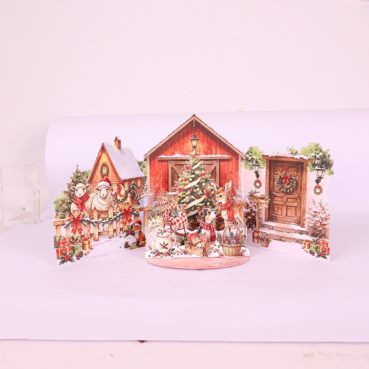 Christmas Double Door Pop Up Card