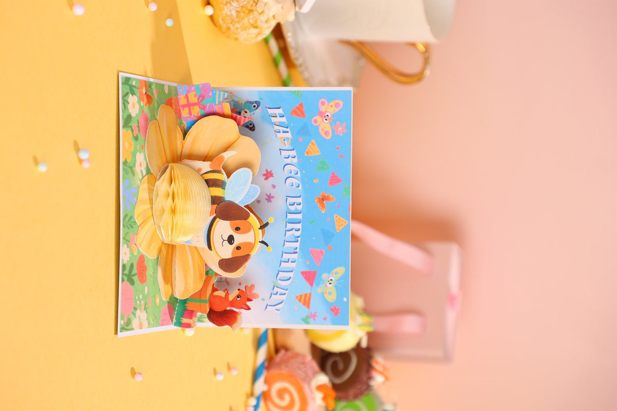 Bumble Bee Flip Pop Up Card