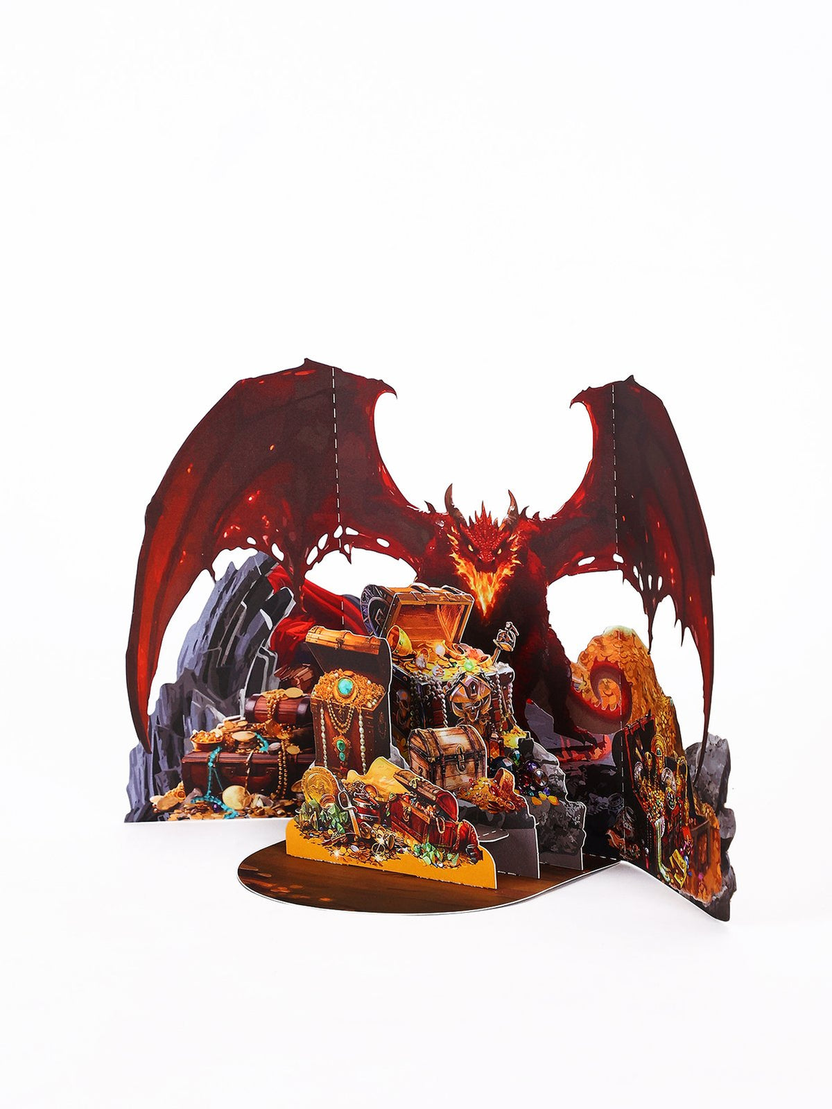 Red Fire Dragon 3D Pop Up Card