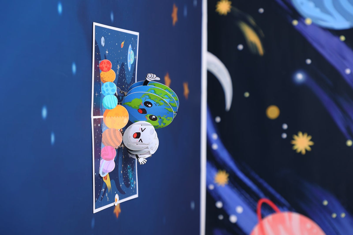 Planet 3D Pop Up Card