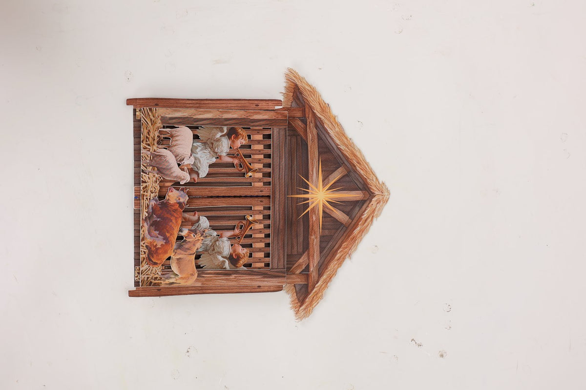 Nativity Theater Greeting Card