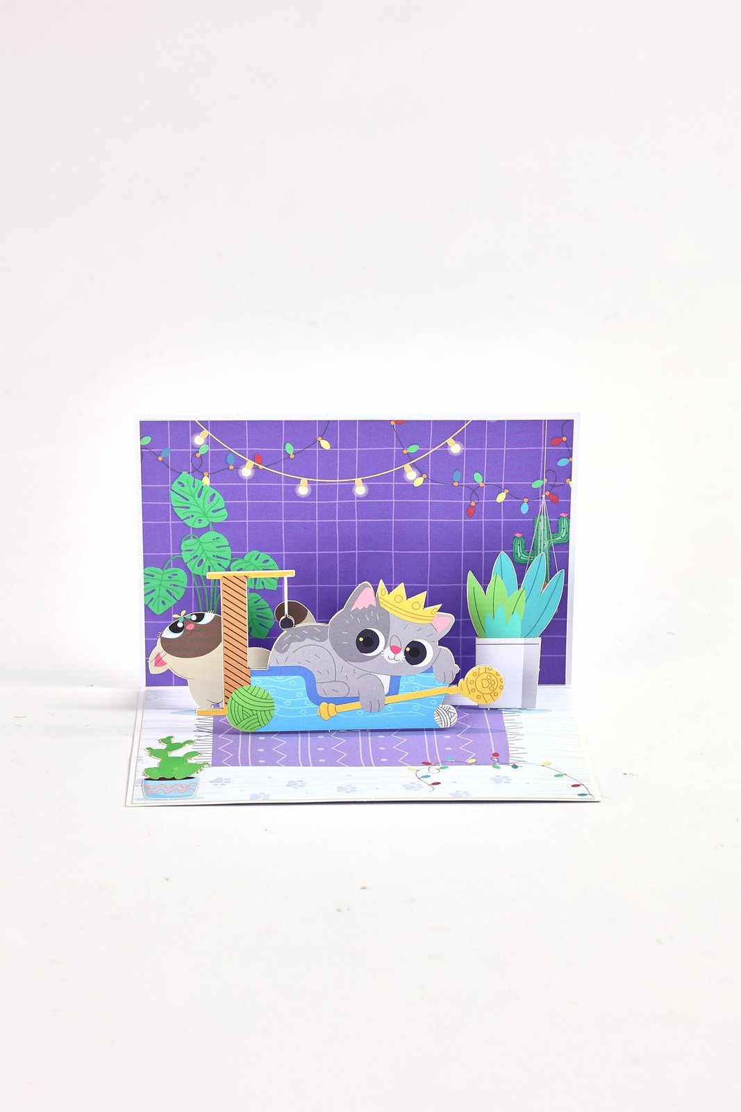 Cat Celebration Birthday Greeting Card