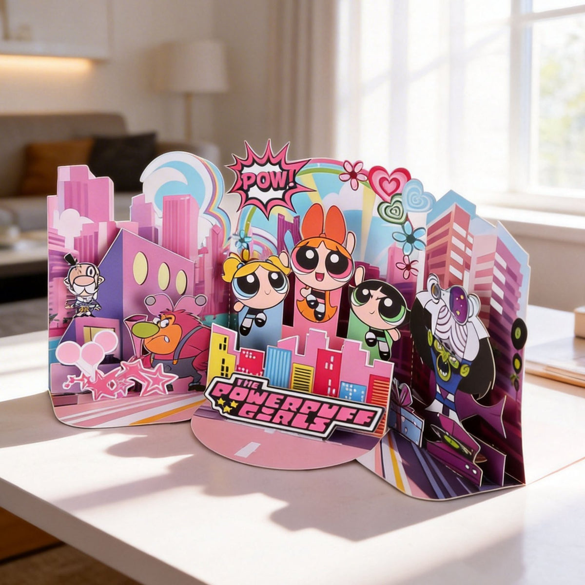 Flying Mini Double Door Triptych 3D Pop Up Card
