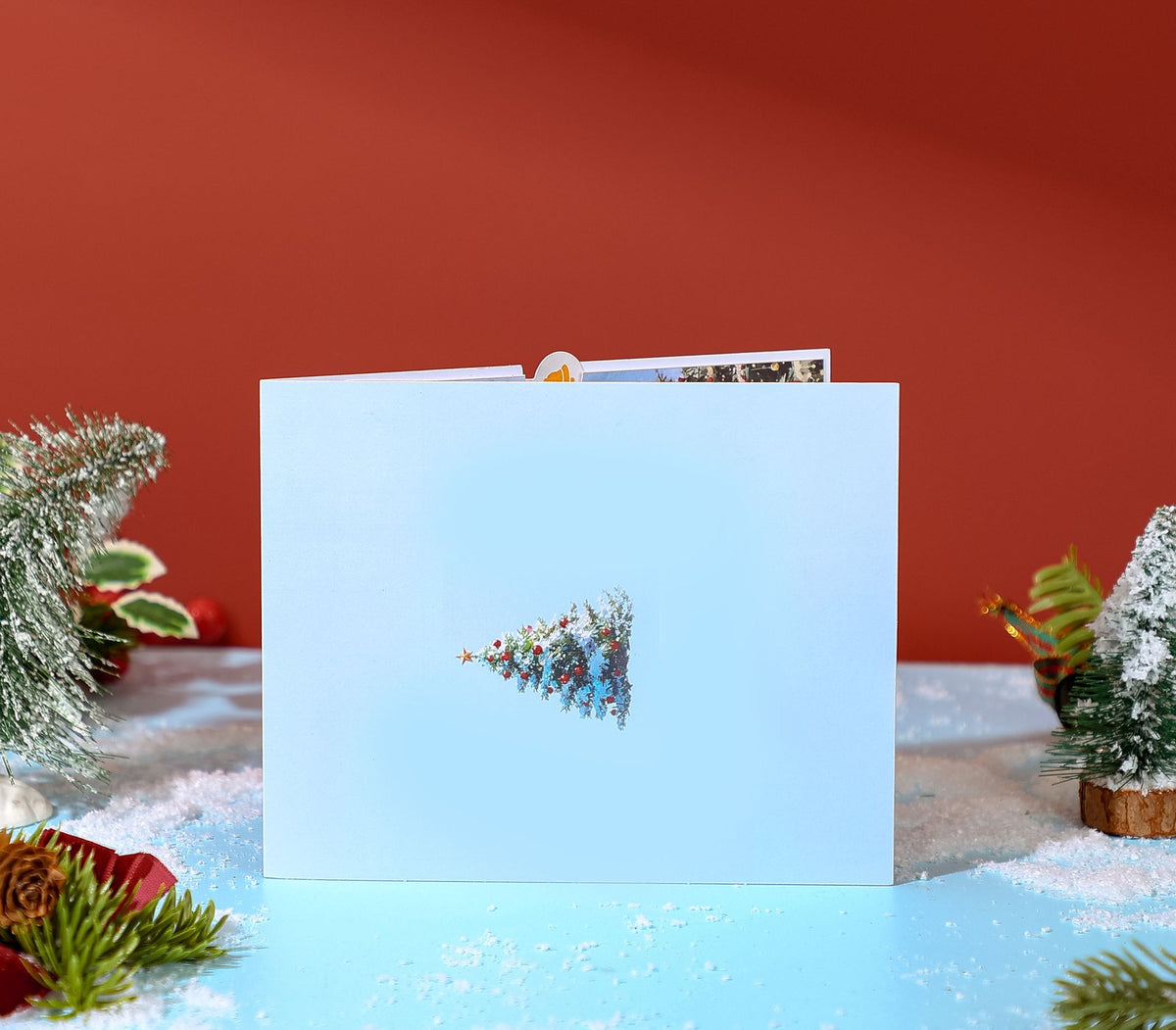 Christmas Horse Carriage Snowy Scene 3D Pop Up Card