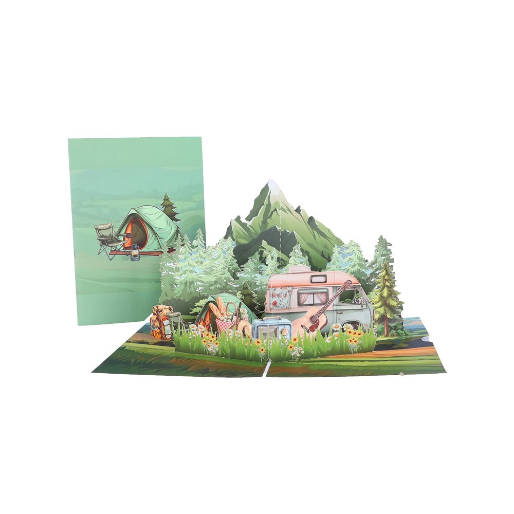 Camping Pop Up Card