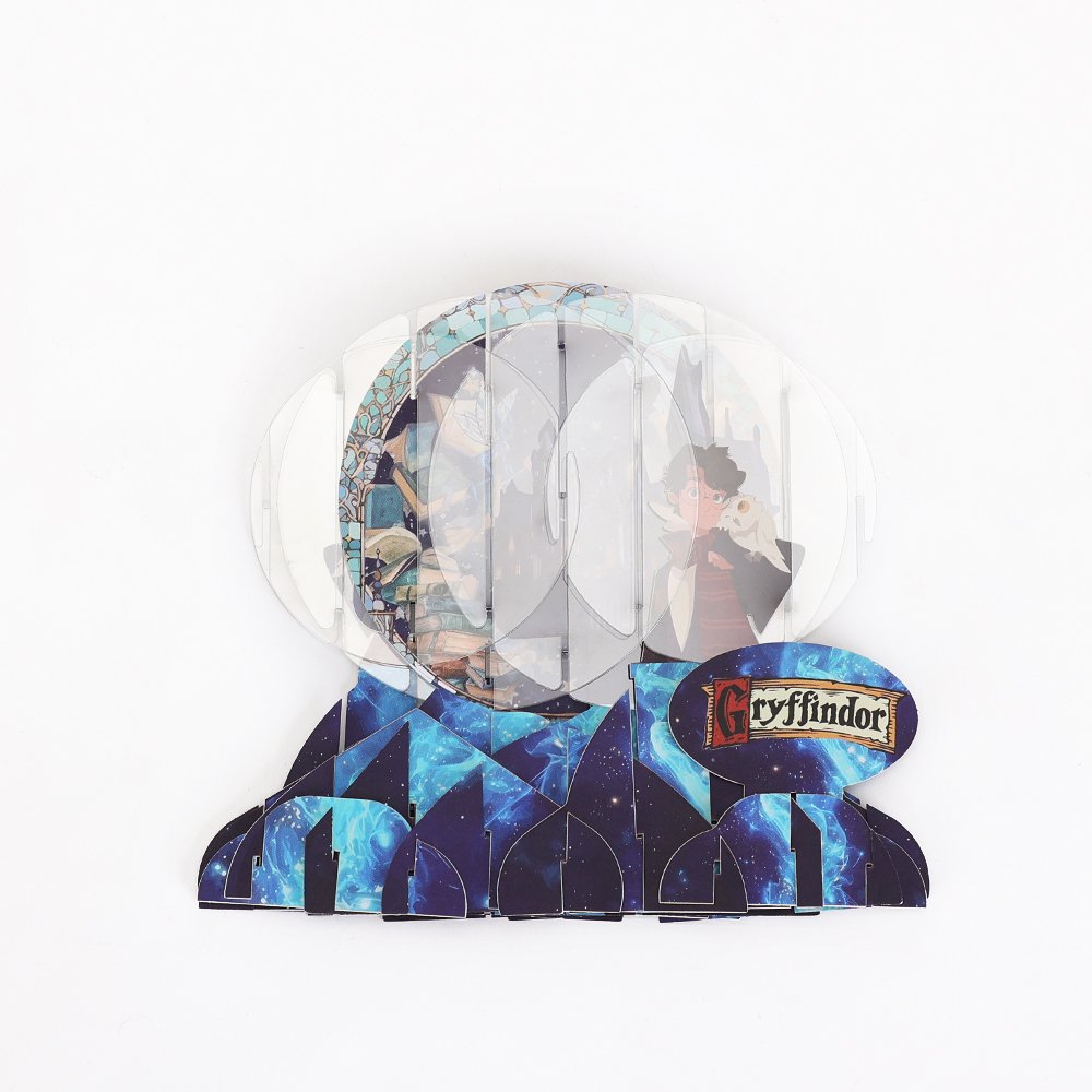 Magic Crystal Ball Castle Greeting Card