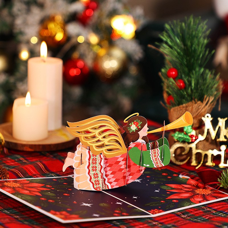 Holy Christmas Angel 3D Pop Up Card