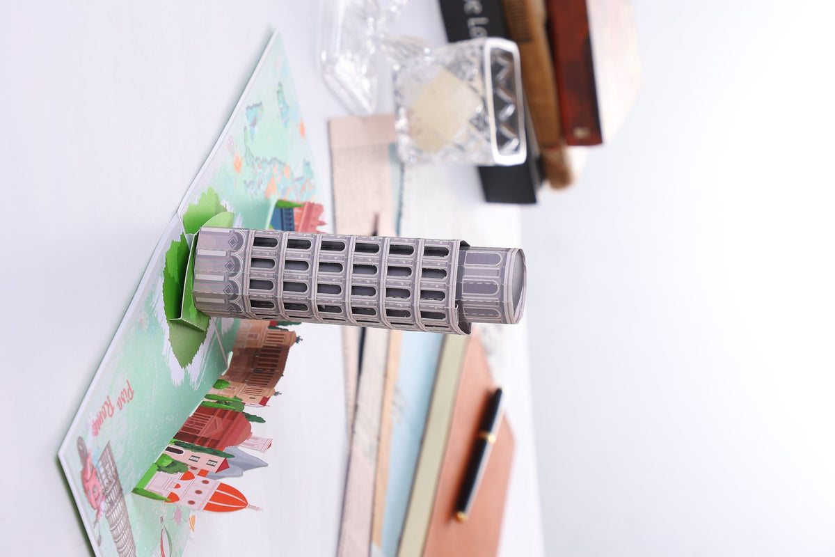 Leaning Tower Of Pisa 3D Pop Up Card