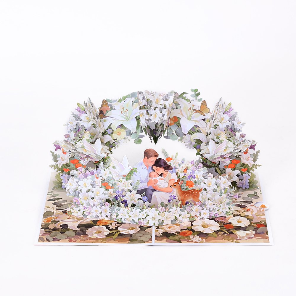 New Baby Welcome Flip Pop Up Card