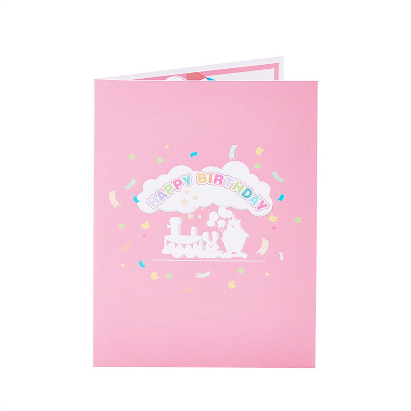 Birthday Train 3D Pop Up Greeting Card