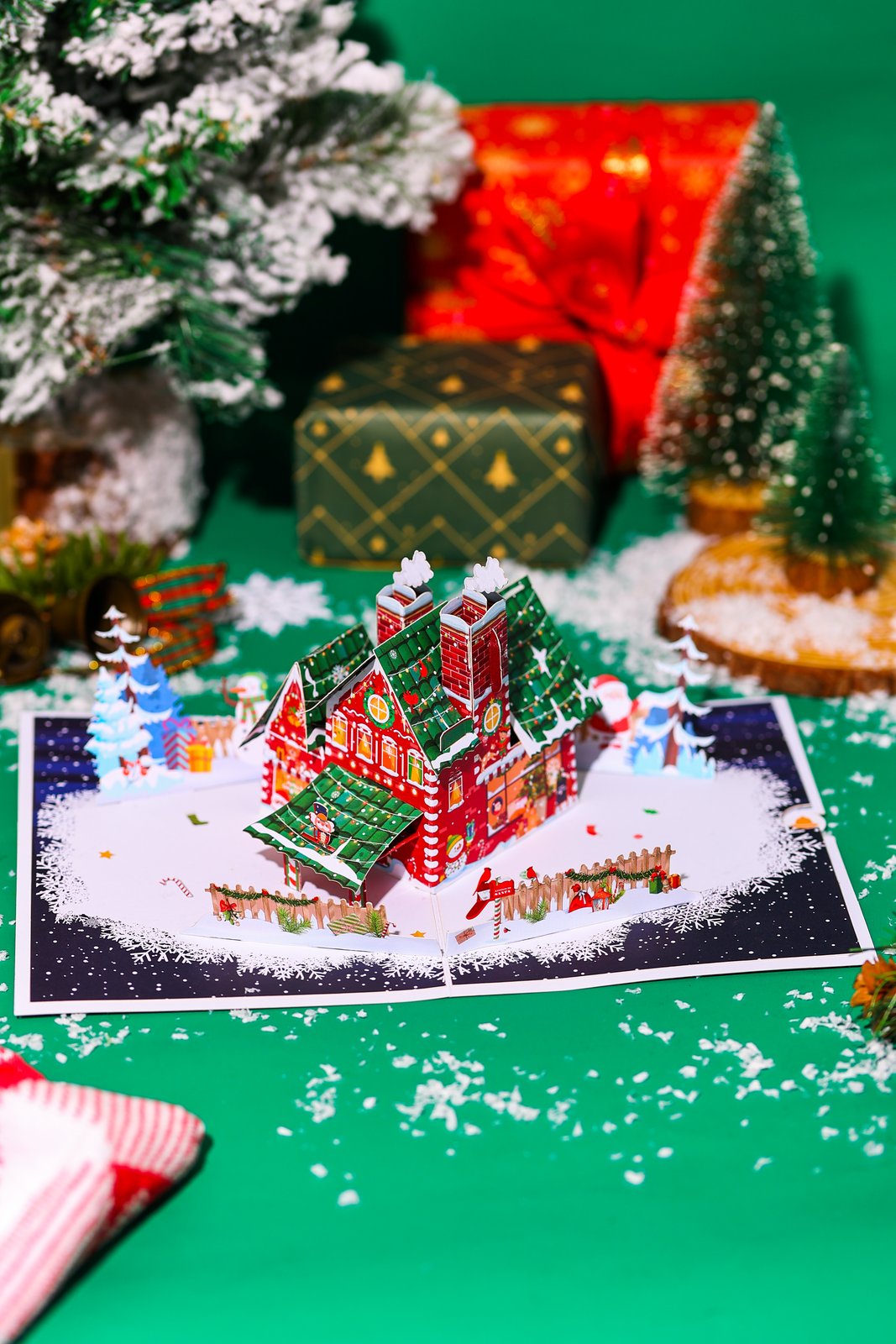 Christmas House 3D Pop Up Card