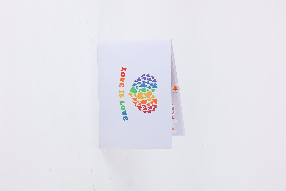 LGBT Pride Valentine's Day 3D Pop Up Card