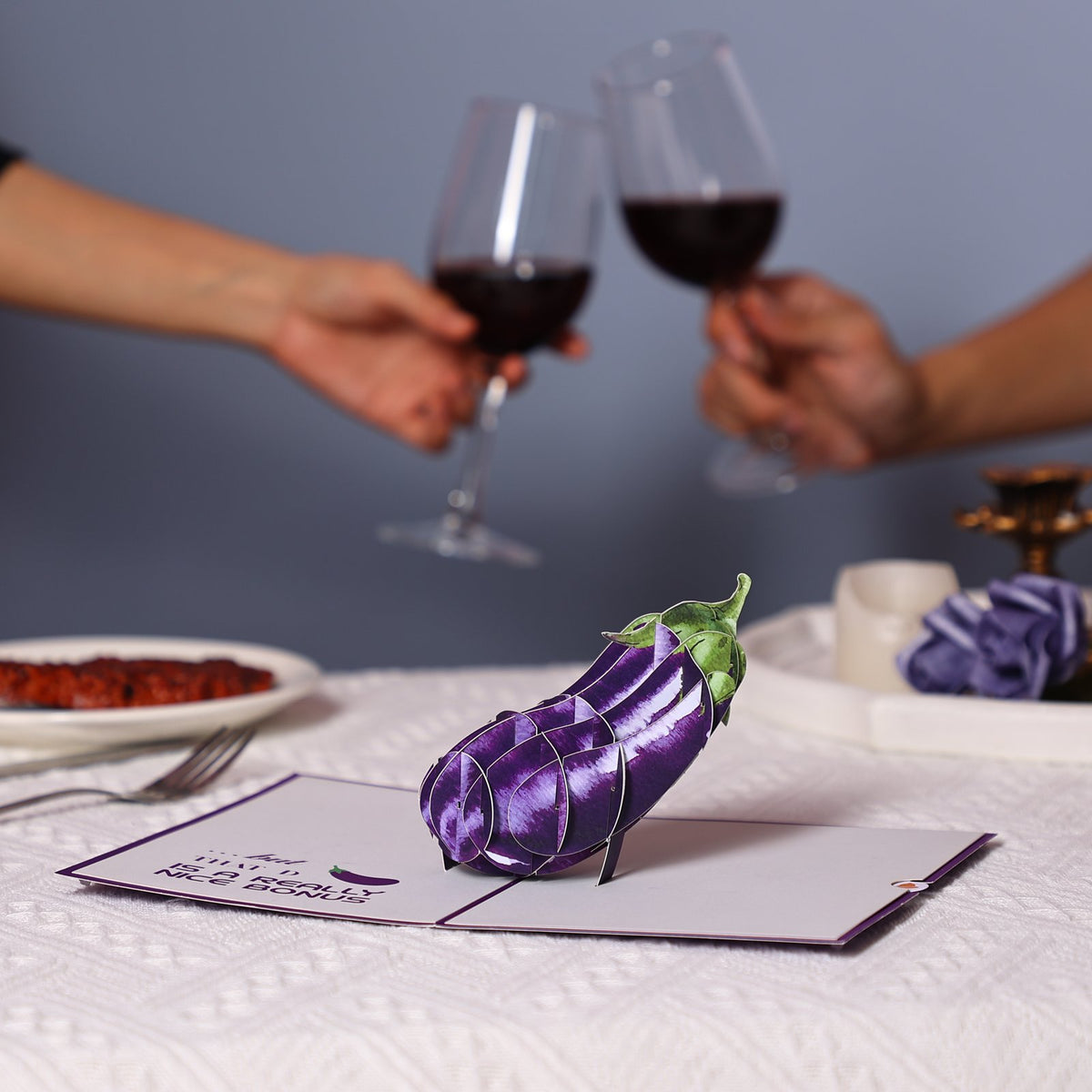 Eggplant Greeting Card