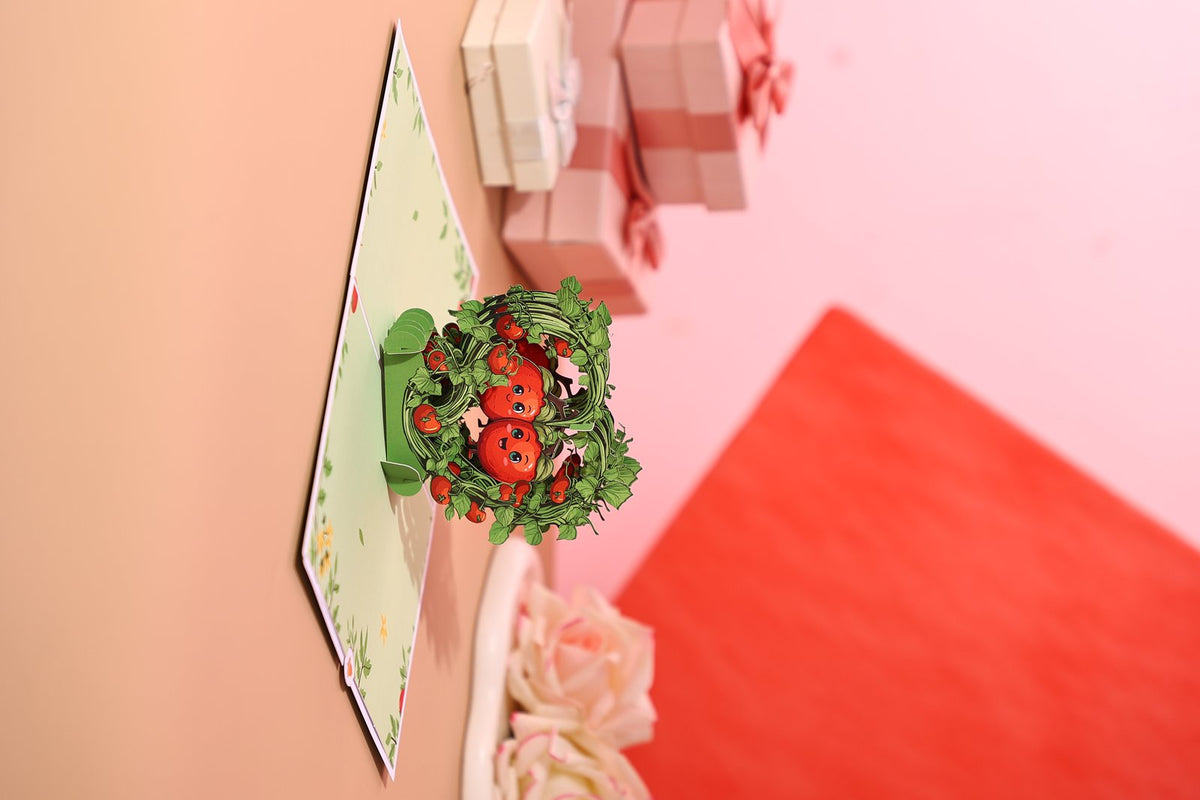 Tomato Head To Toe Love You 3D Pop Up Card