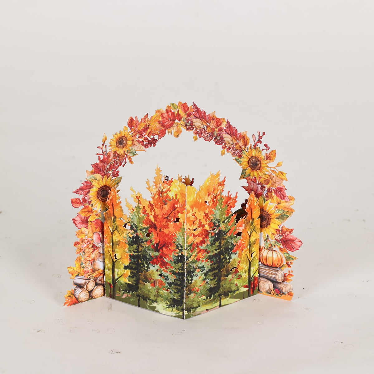 Autumn Forest Cityscape Greeting Card