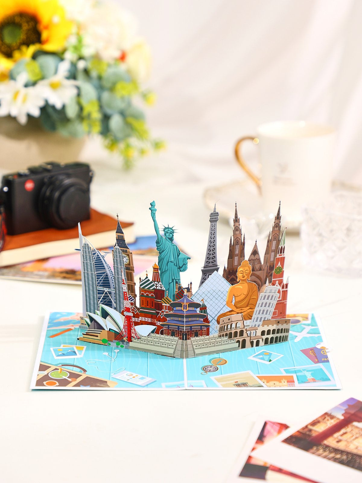 World Architecture 3D Pop Up Card