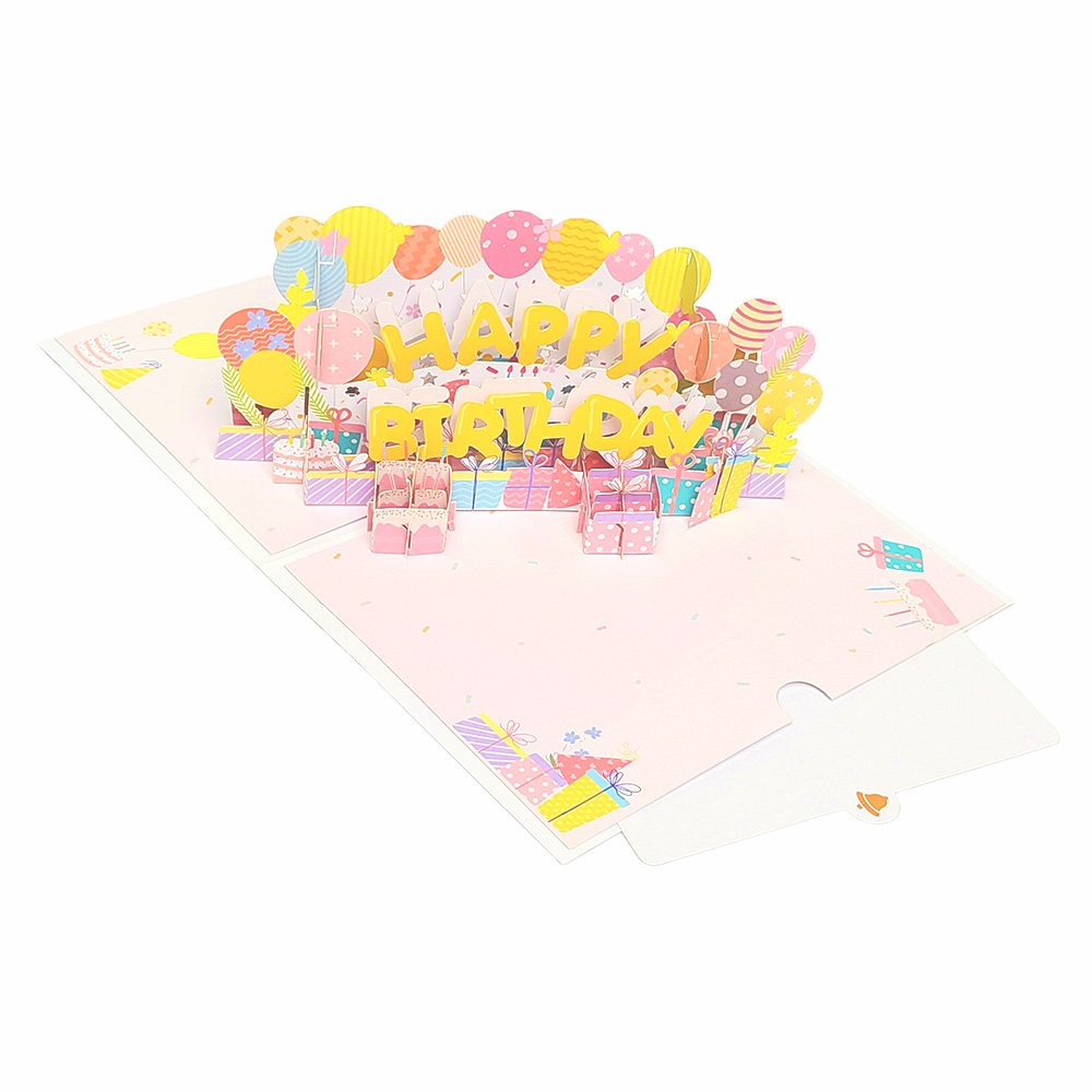 Balloon Birthday 3D Pop Up Card