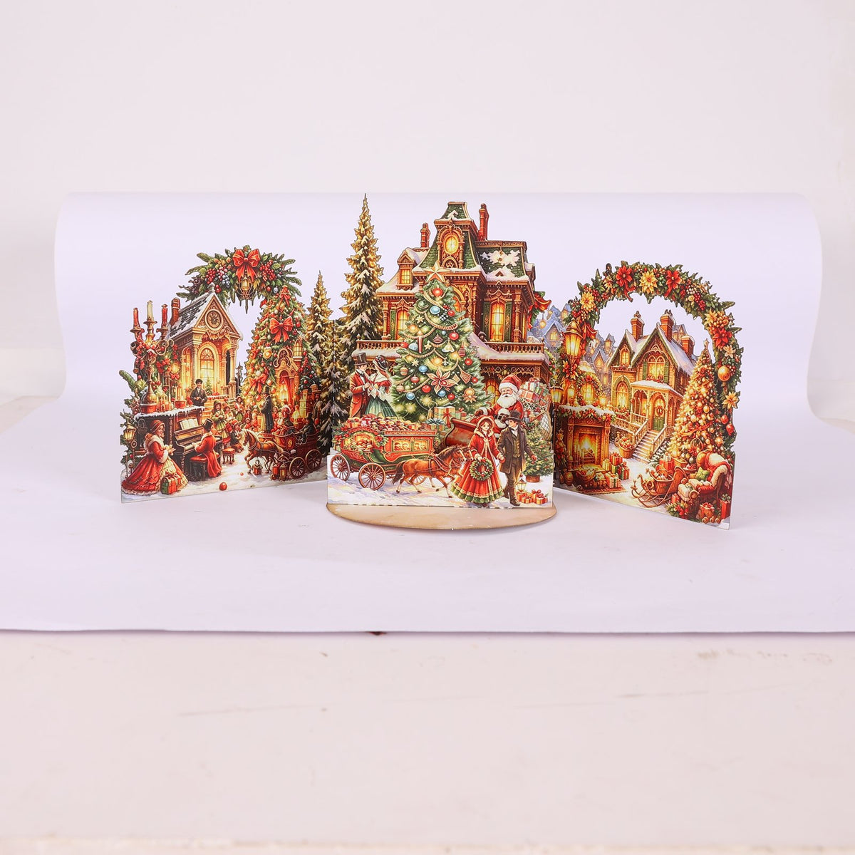Christmas Scene Double Door 3D Pop Up Card