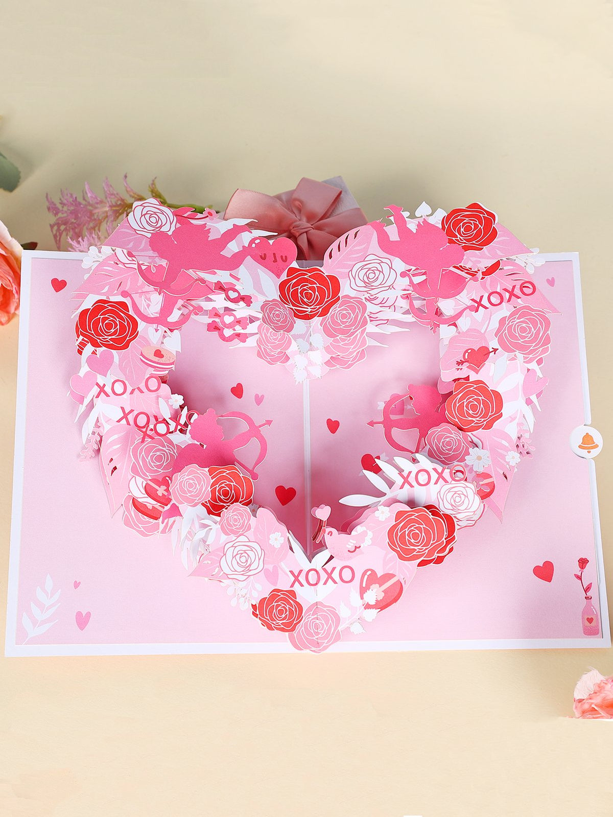 Valentine's Day Cupid Heart Greeting Card
