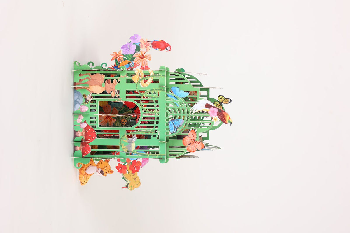 Green Garden Gazebo 3D Pop Up Card