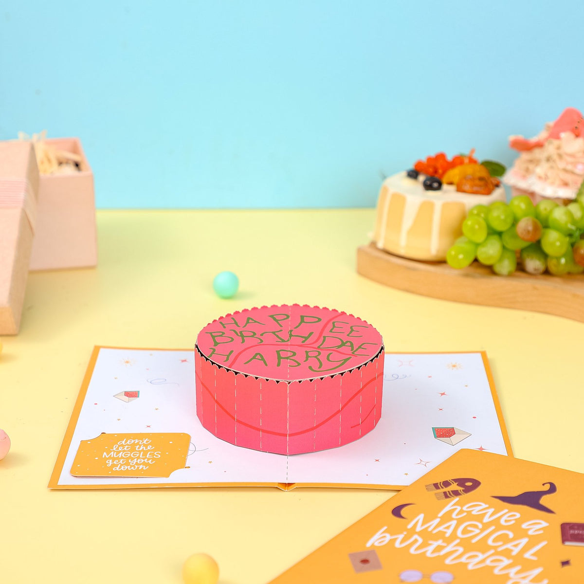 Magic Birthday Cake 3D Pop Up Card