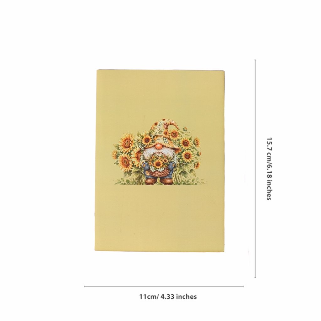 Sunflower Gnome Greeting Card