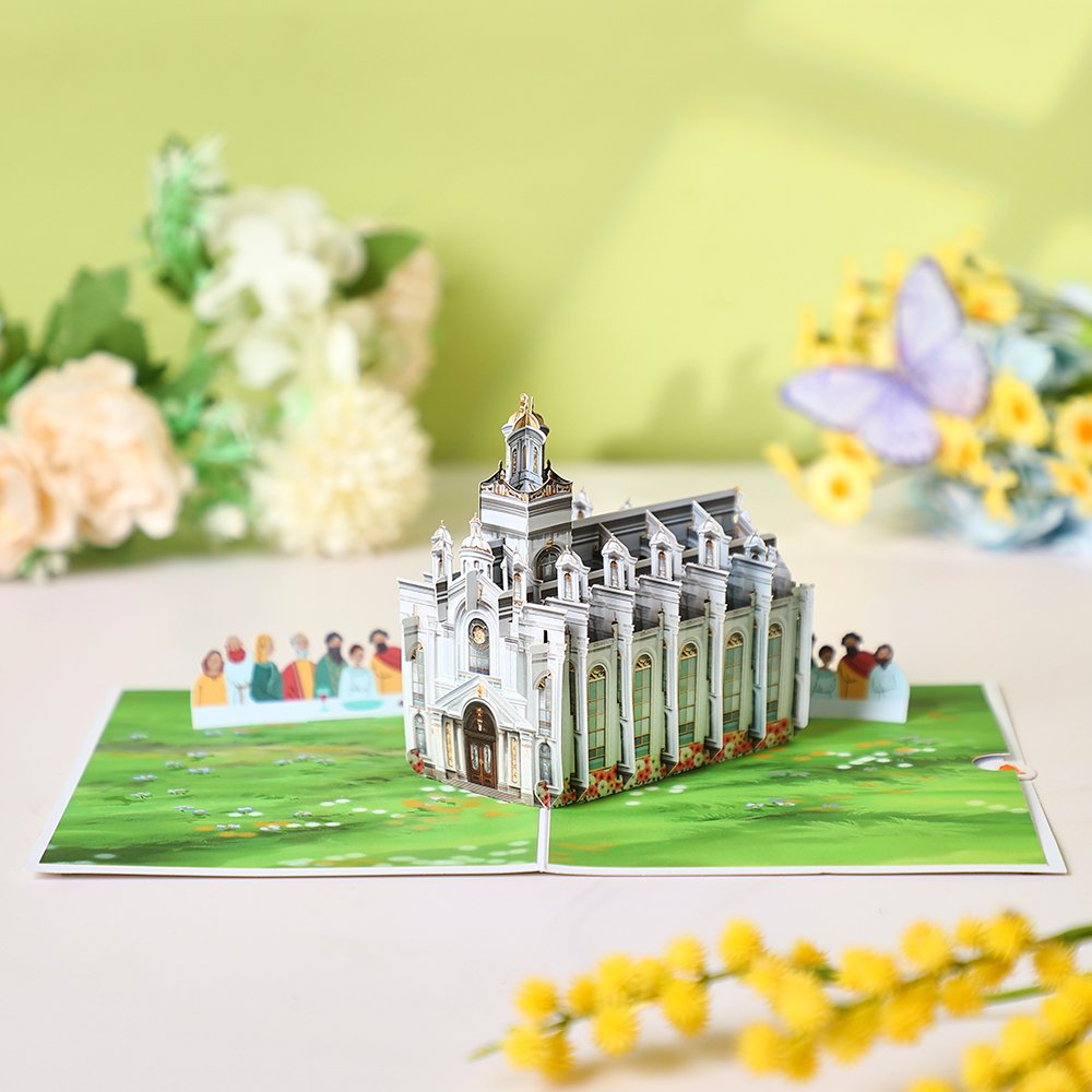 Cross Angel Flip Pop Up Card