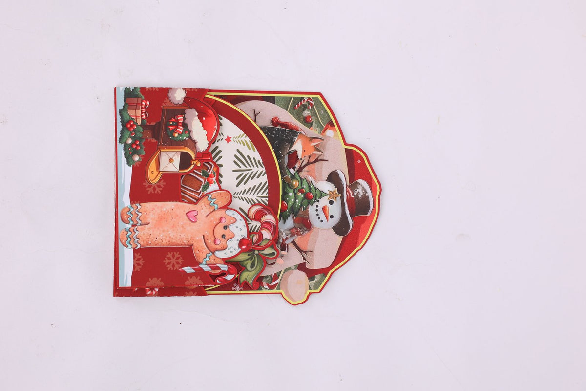 Christmas Snowman Family 3D Pop Up Card