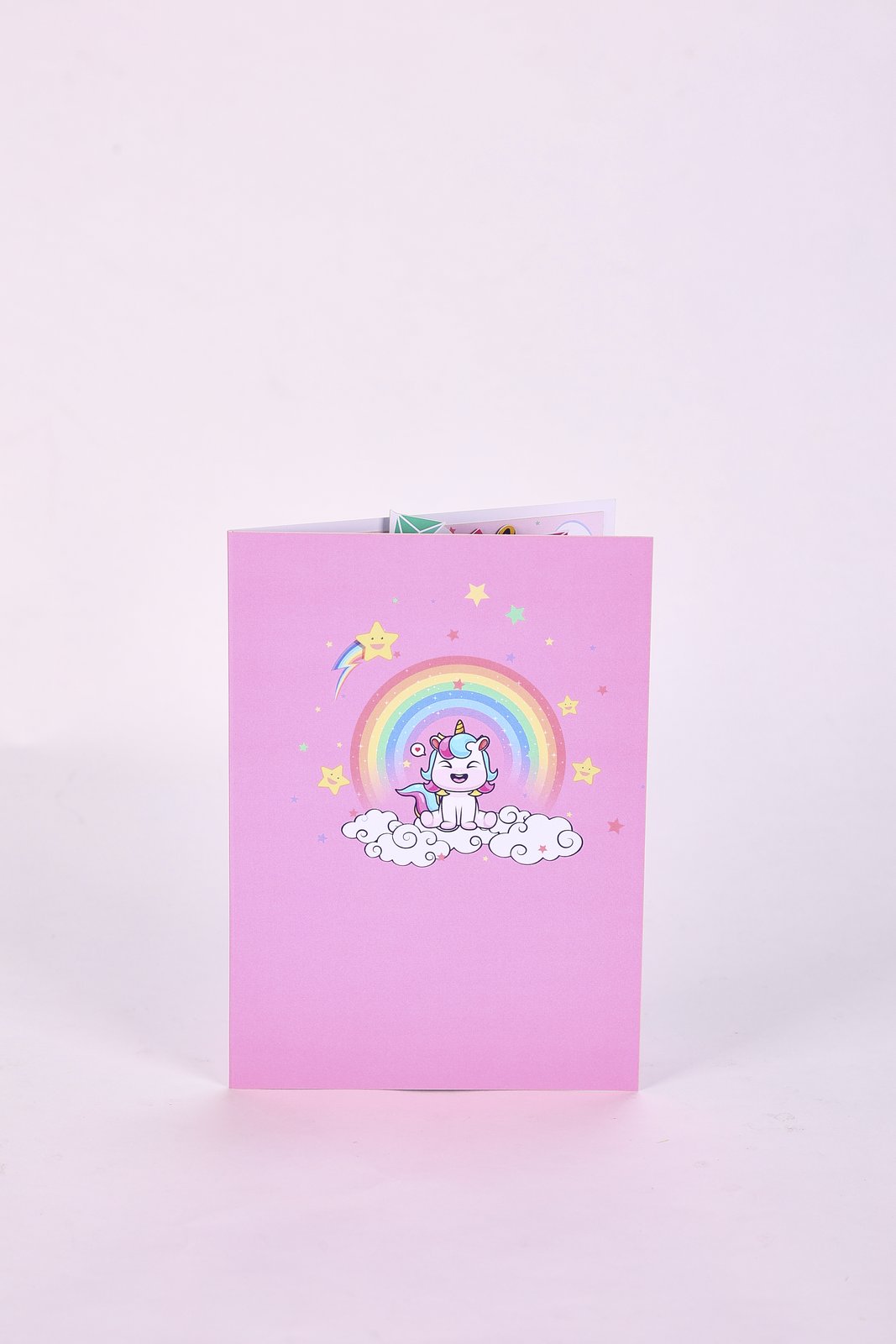 Pink Unicorn Birthday Greeting Card