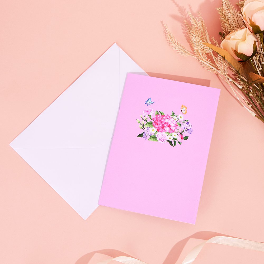 Flowering Shrubs 3D Pop Up Card