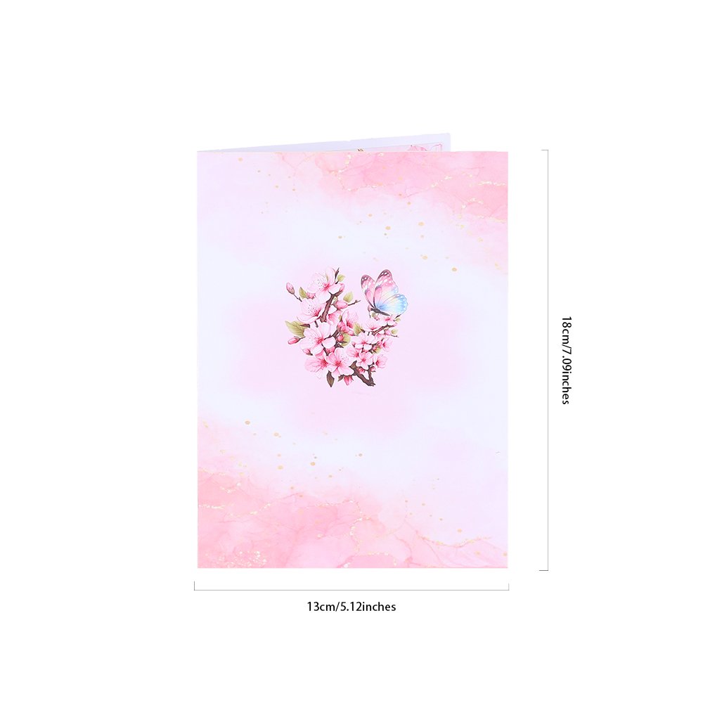 Cherry Blossom Floral Branch Greeting Card