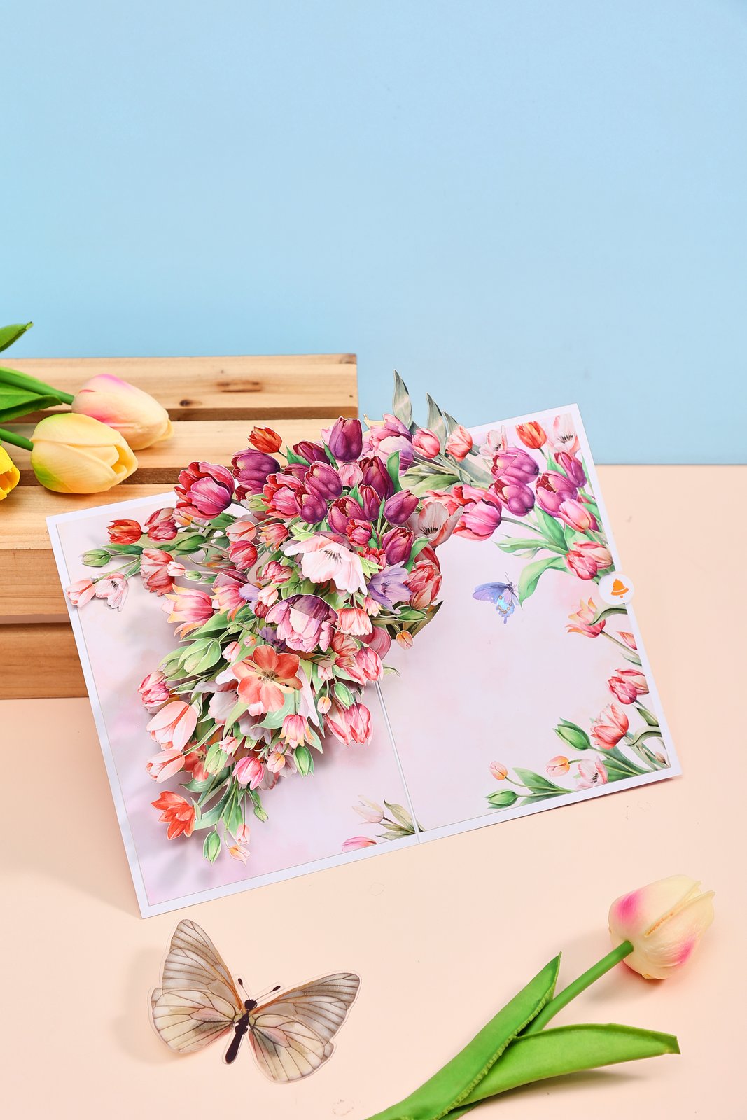 Tulip 3D Pop Up Card