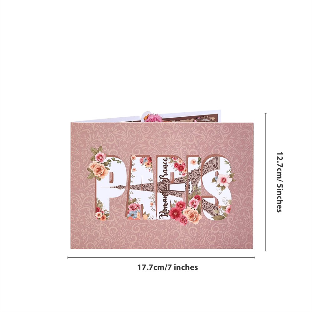 Paris Eiffel Tower 3D Pop Up Card