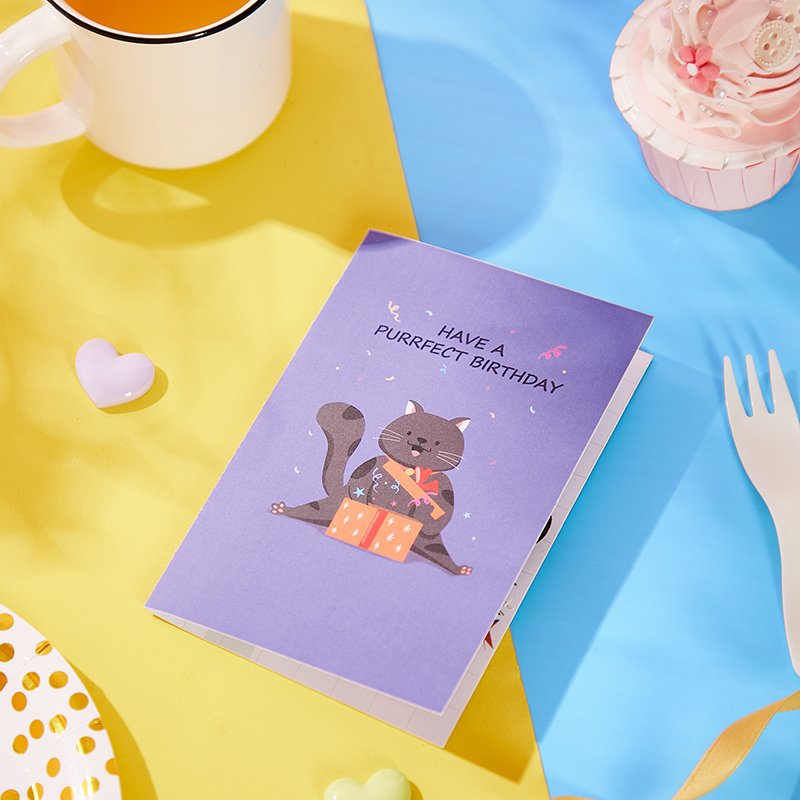 Compliment Cat Greeting Card