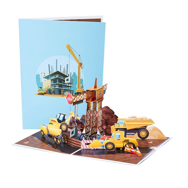 Vehicles 3D Pop Up Card
