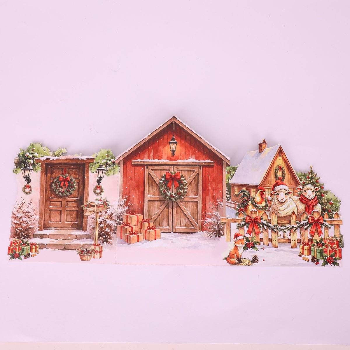Christmas Double Door Pop Up Card