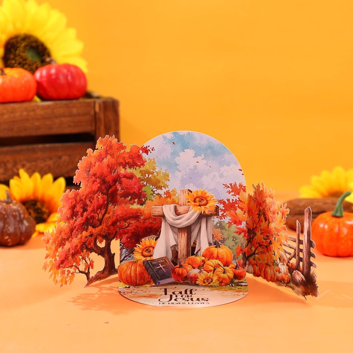 Autumn Thank You Harvest 3D Pop Up Card