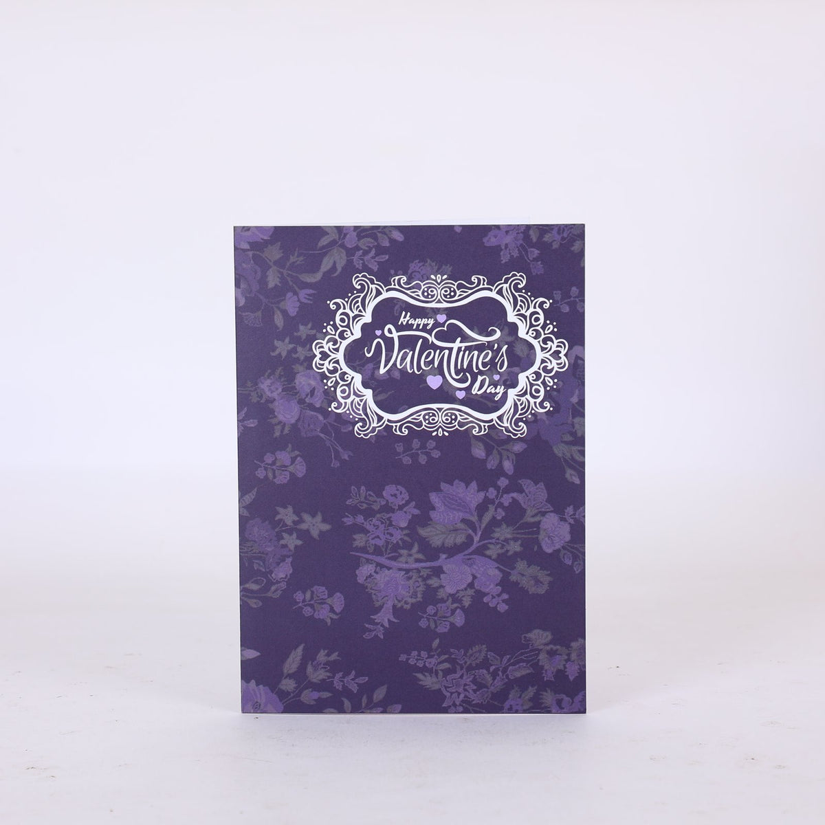 Purple Valentine's Day Flip Pop Up Card
