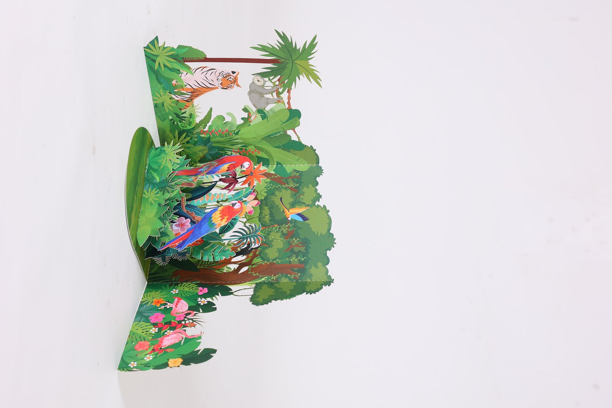 Tropical Rainforest 3D Pop Up Card