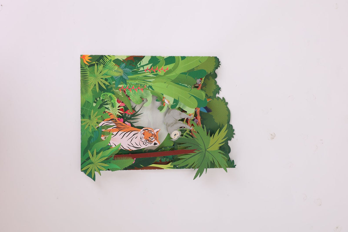 Tropical Rainforest 3D Pop Up Card