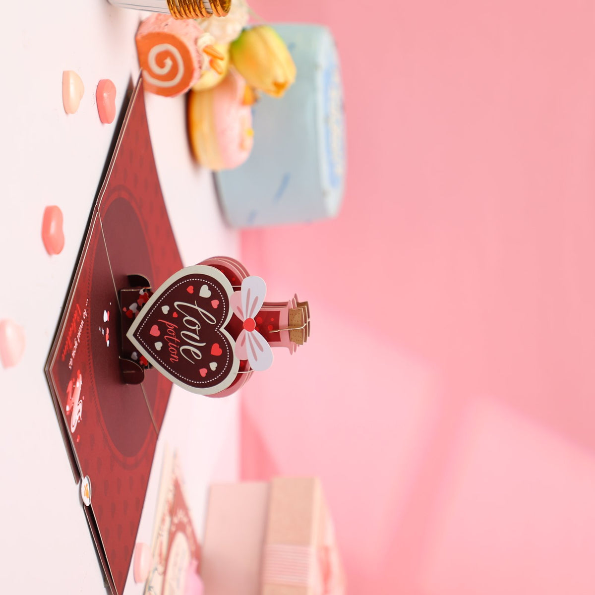 Heart Potion Bottle 3D Pop Up Card