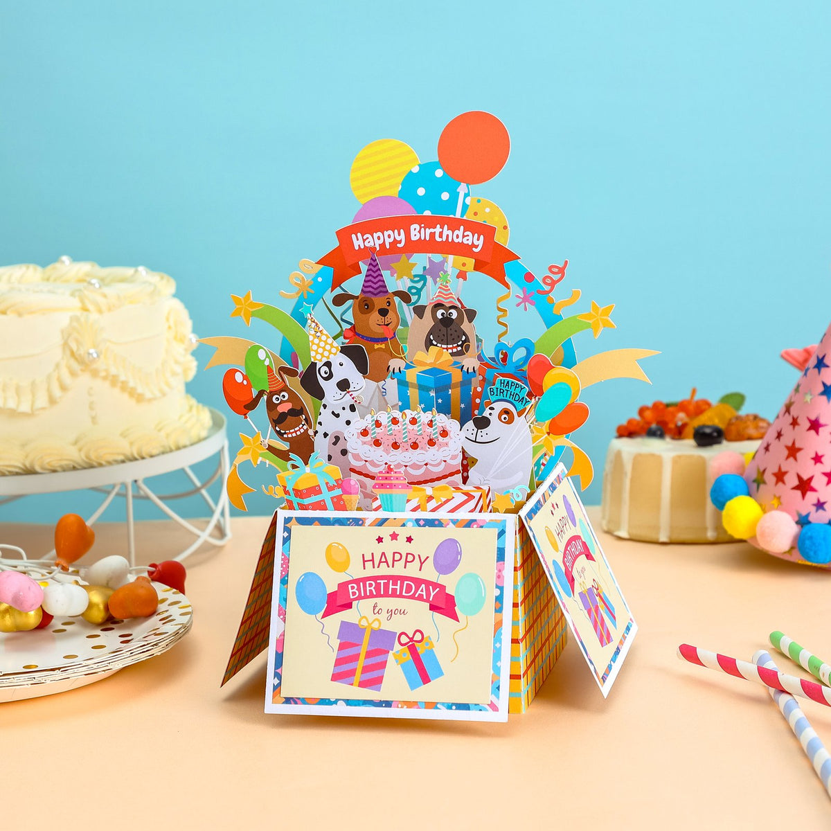 Dog Happy Birthday Box Card