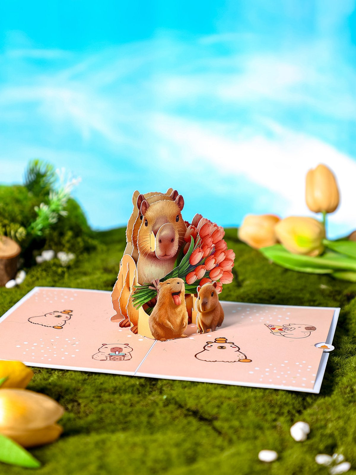 Capybara Greeting Card