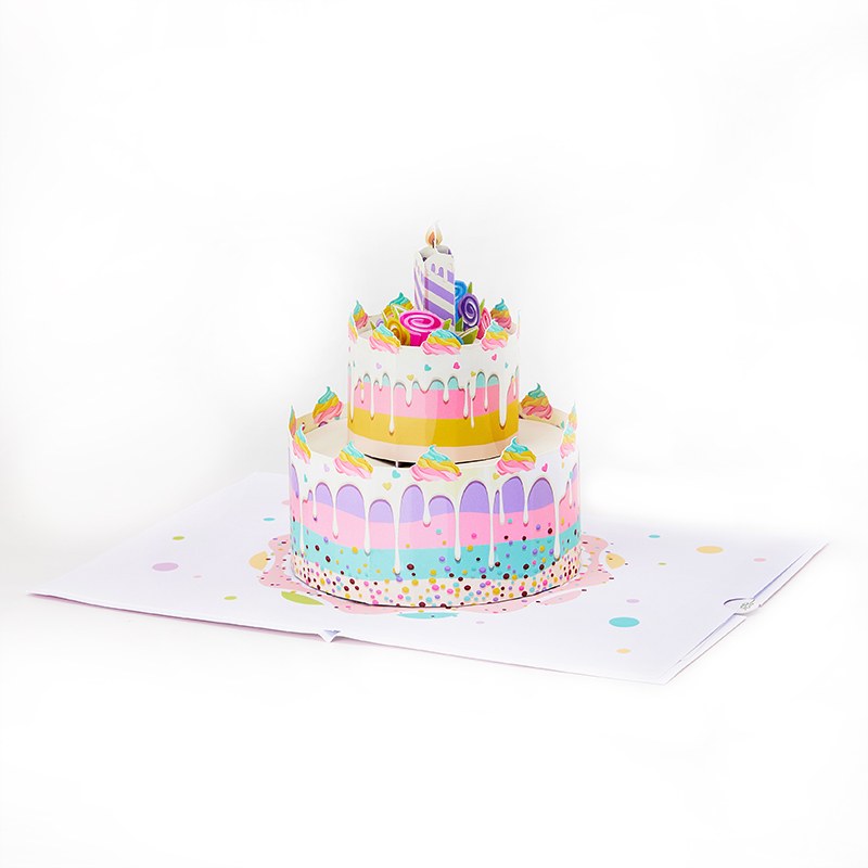 Candy Cake 3D Pop Up Birthday Card