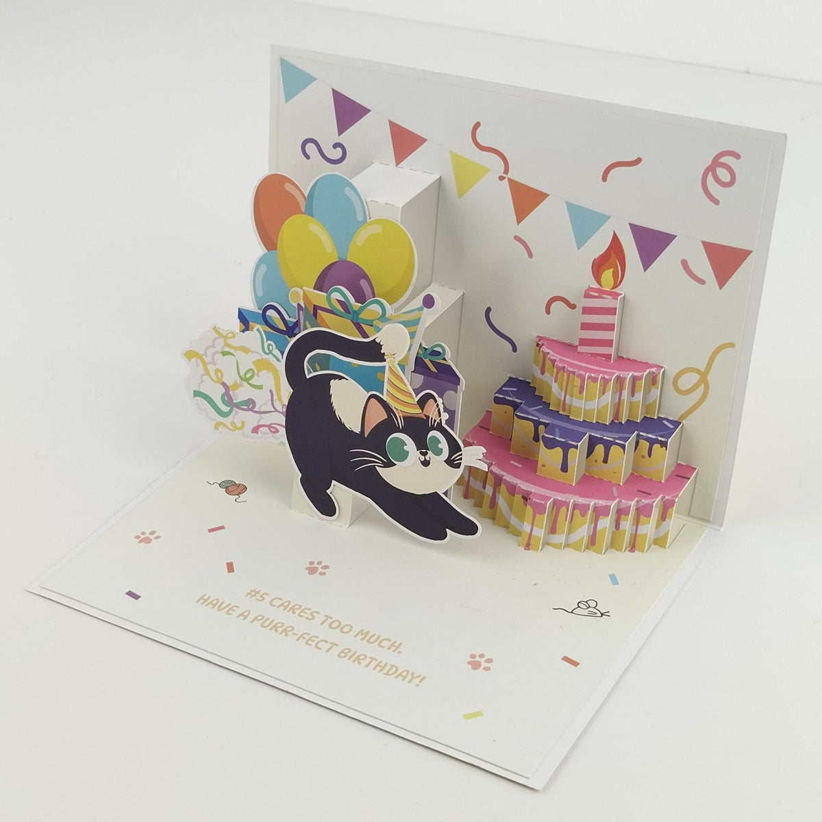 Cat Butt Birthday 3D Pop Up Card